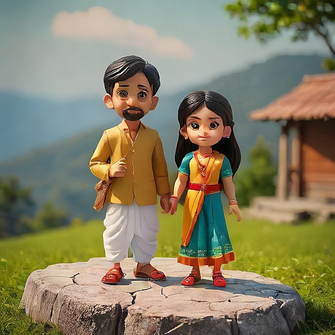 3D cartoon character art